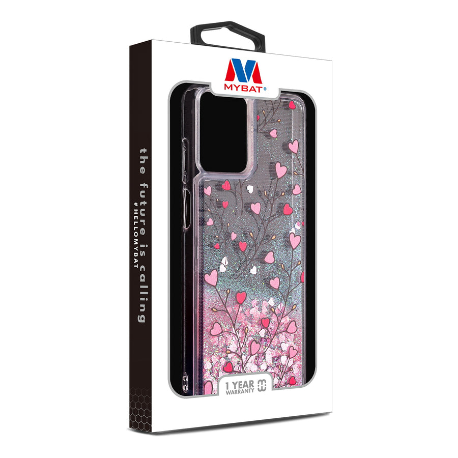 MyBat Quicksand Glitter Hybrid Protector Cover for Motorola Moto G Power 5G (2023) - Heart Vines - MMGPW23CSGTMM021-3.jpg