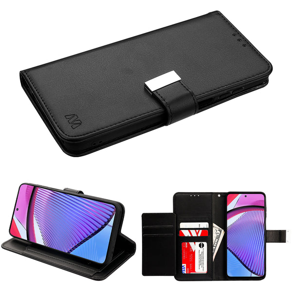 MyBat MyJacket Wallet Xtra Series for Motorola Moto G Power 5G (2023) - Black / Black - MMGPW23PCMJG031-2.jpg