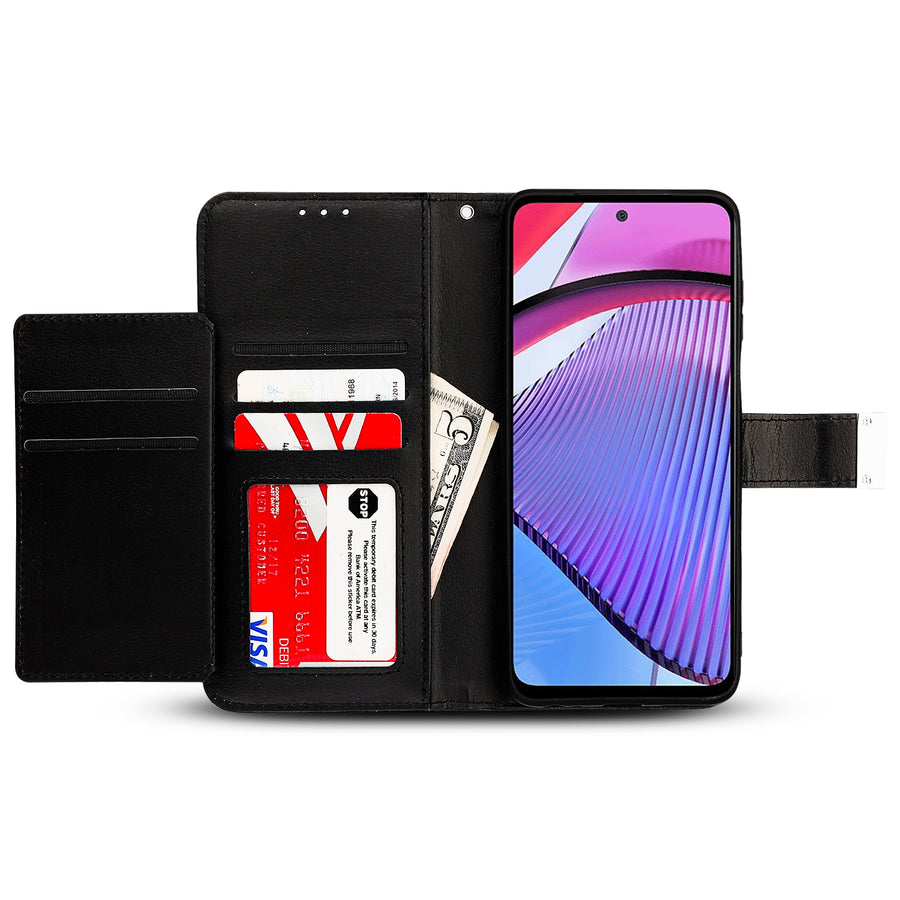 MyBat MyJacket Wallet Xtra Series for Motorola Moto G Power 5G (2023) - Black / Black - MMGPW23PCMJG031-3.jpg