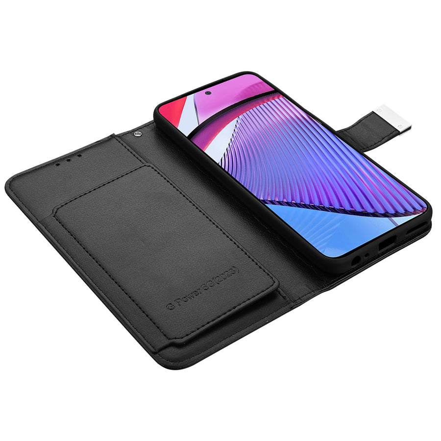 MyBat MyJacket Wallet Xtra Series for Motorola Moto G Power 5G (2023) - Black / Black - MMGPW23PCMJG031-5.jpg