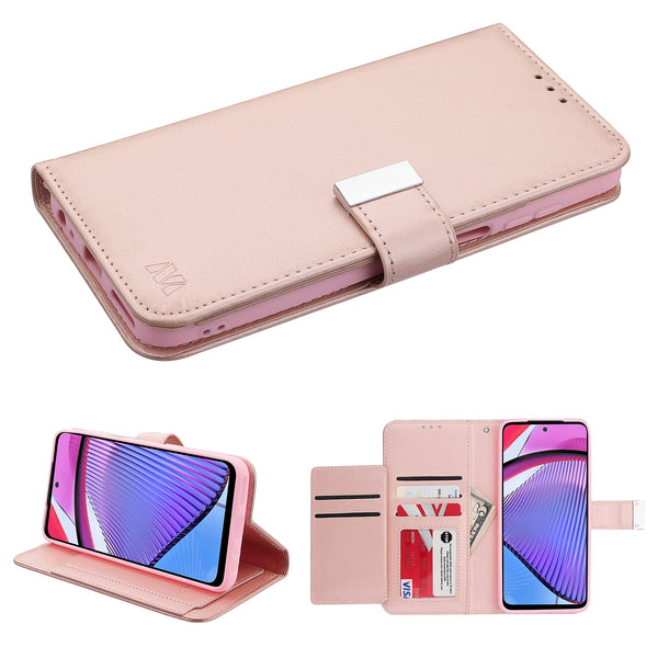 MyBat MyJacket Wallet Xtra Series for Motorola Moto G Power 5G (2023) - Rose Gold - MMGPW23PCMJG035-2.jpg