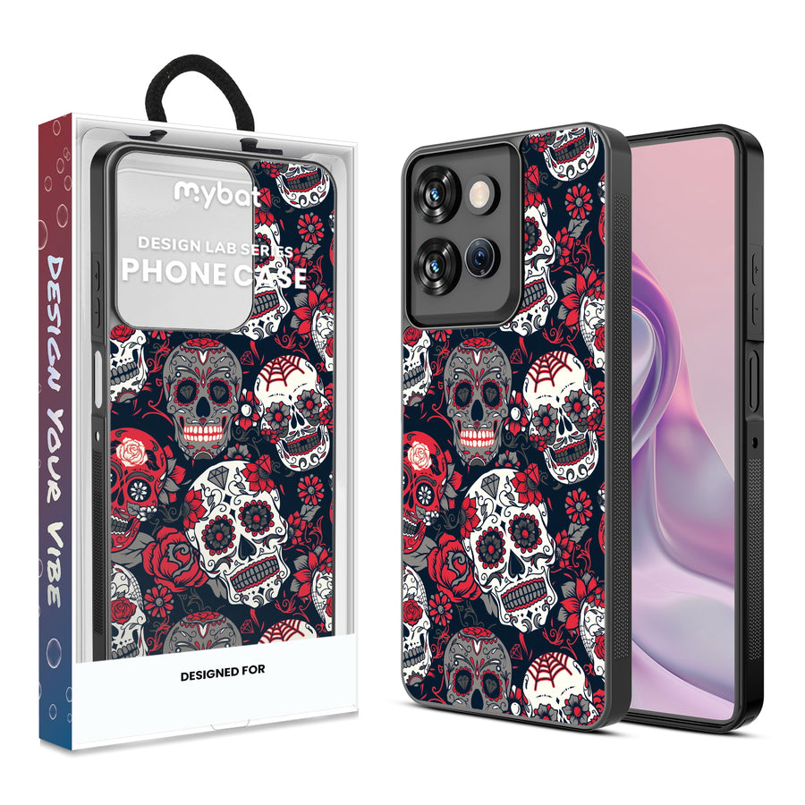 MyBat Design Lab Series Case for Motorola Moto G Power 5G 2026 / 2025 - Sugar Rose Skulls - MMGPW26CSLESM418-1.jpg