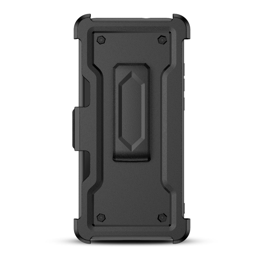 MyBat Grip Stand Protector Case Combo (with Black Holster)(with Card Wallet) for Motorola Moto G Play (2021) - Black / Black - MMGPY21CS3NES271-4.jpg