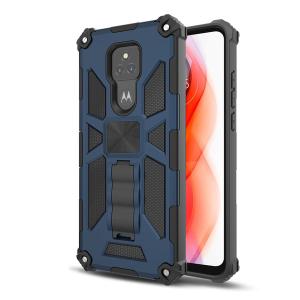 MyBat Sturdy Hybrid Protector Cover (with Stand) for Motorola Moto G Play (2021) - Ink Blue / Black - MMGPY21CSFSSS002-2.jpg