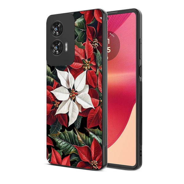 MyBat Design Lab Series Case for Motorola Moto G Stylus 5G (2024) - Christmas Poinsettias - MMGS5G24CSLESM301-2.jpg