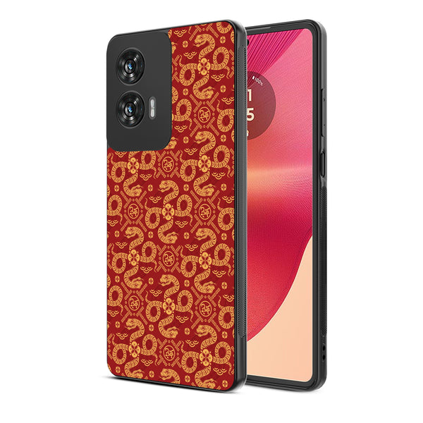 MyBat Design Lab Series Case for Motorola Moto G Stylus 5G (2024) - Golden Snake Dance - MMGS5G24CSLESM317-2.jpg