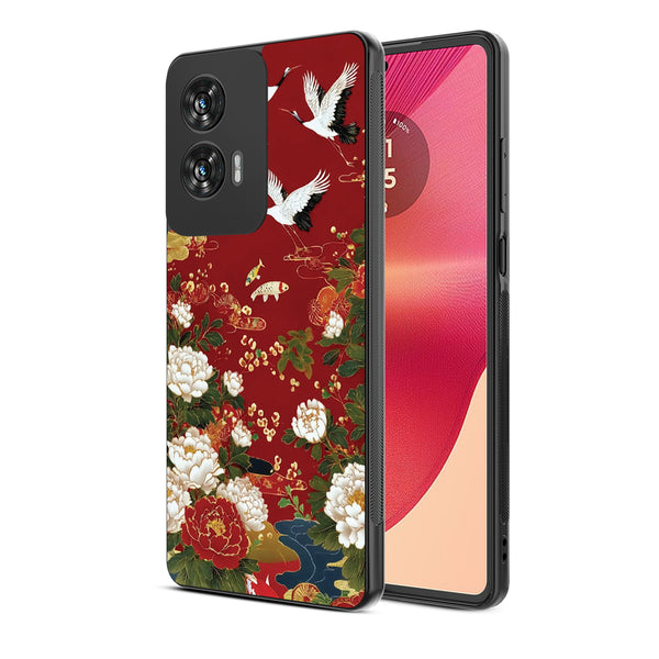 MyBat Design Lab Series Case for Motorola Moto G Stylus 5G (2024) - Crane and Koi Fish - MMGS5G24CSLESM391-2.jpg