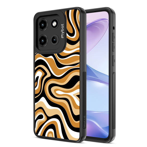 MyBat Design Lab Series Case for Motorola Moto G Stylus 5G (2025) / Moto G Stylus 5G (2026) - Groovy Golden Swirls - MMGS5G25CSLESMP093-2.jpg