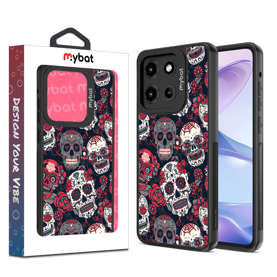 MyBat Design Lab Series Case for Motorola Moto G Stylus 5G (2025) / Moto G Stylus 5G (2026) - Sugar Rose Skulls - MMGS5G25CSLESMP418-1.jpg