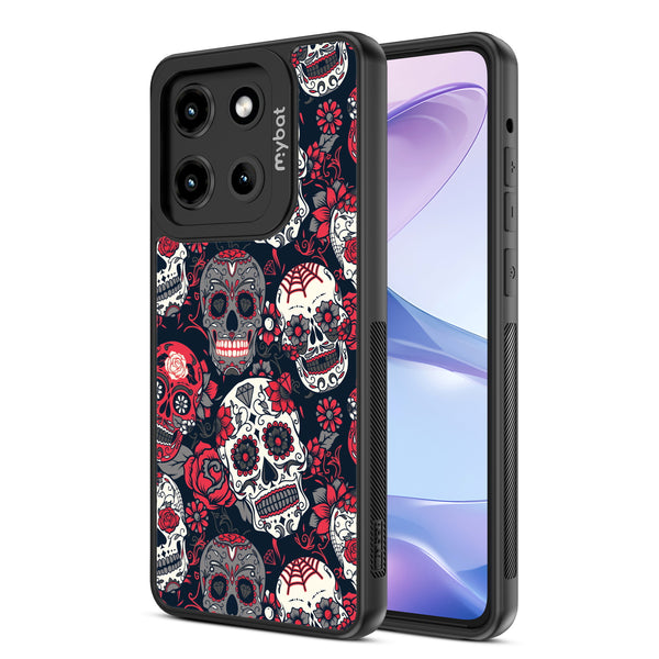 MyBat Design Lab Series Case for Motorola Moto G Stylus 5G (2025) / Moto G Stylus 5G (2026) - Sugar Rose Skulls - MMGS5G25CSLESMP418-2.jpg