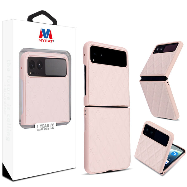 MyBat Leather Protector Case for Motorola razr (2023) - Pink - MMRAZRCSFSSS442-1.jpg