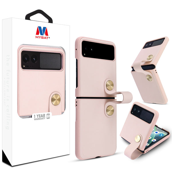 MyBat Leather Protector Case (with Lanyard) for Motorola razr (2023) - Pink - MMRAZRCSFSSS462-1.jpg