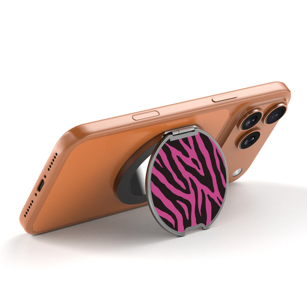 MyBat Design Lab MagSafe Selfie Mirror Kickstand - Black - Pink Zebra Print - MOTHMNUSU331-010-2.jpg