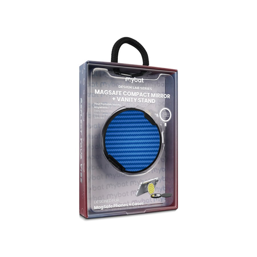 MyBat Design Lab MagSafe Selfie Mirror Kickstand - Black - Blue Carbon Fiber - MOTHMNUSU331-084-11.jpg