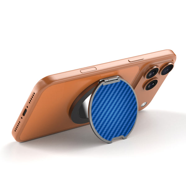 MyBat Design Lab MagSafe Selfie Mirror Kickstand - Black - Blue Carbon Fiber - MOTHMNUSU331-084-2.jpg