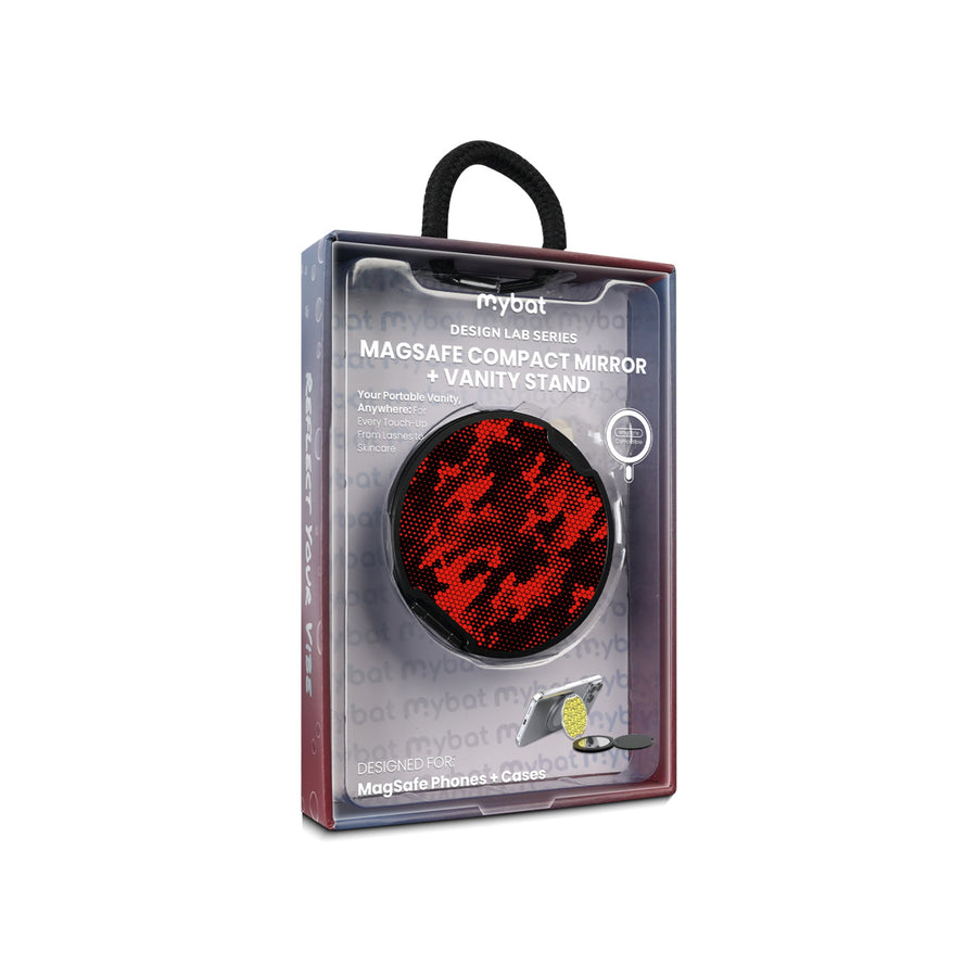 MyBat Design Lab MagSafe Selfie Mirror Kickstand - Black - Red Digital Camouflage - MOTHMNUSU331-086-11.jpg