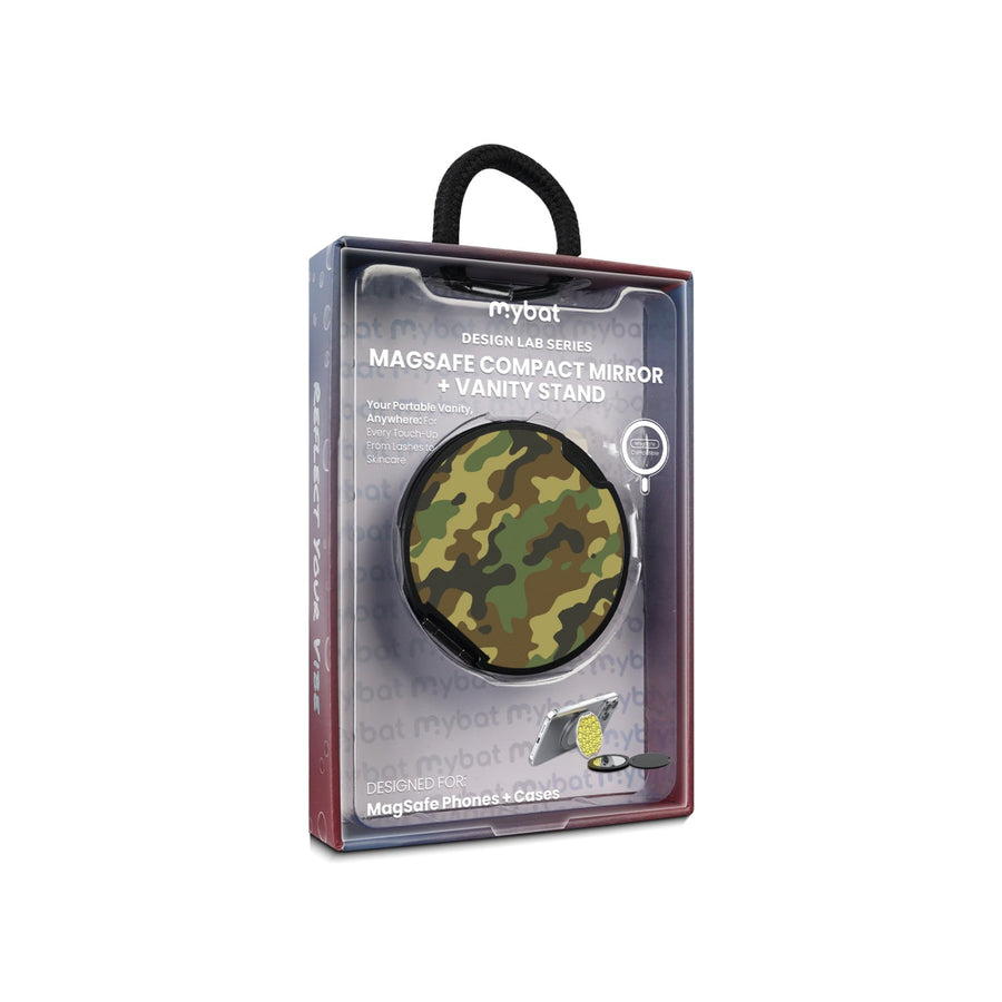 MyBat Design Lab MagSafe Selfie Mirror Kickstand - Black - Military Camouflage