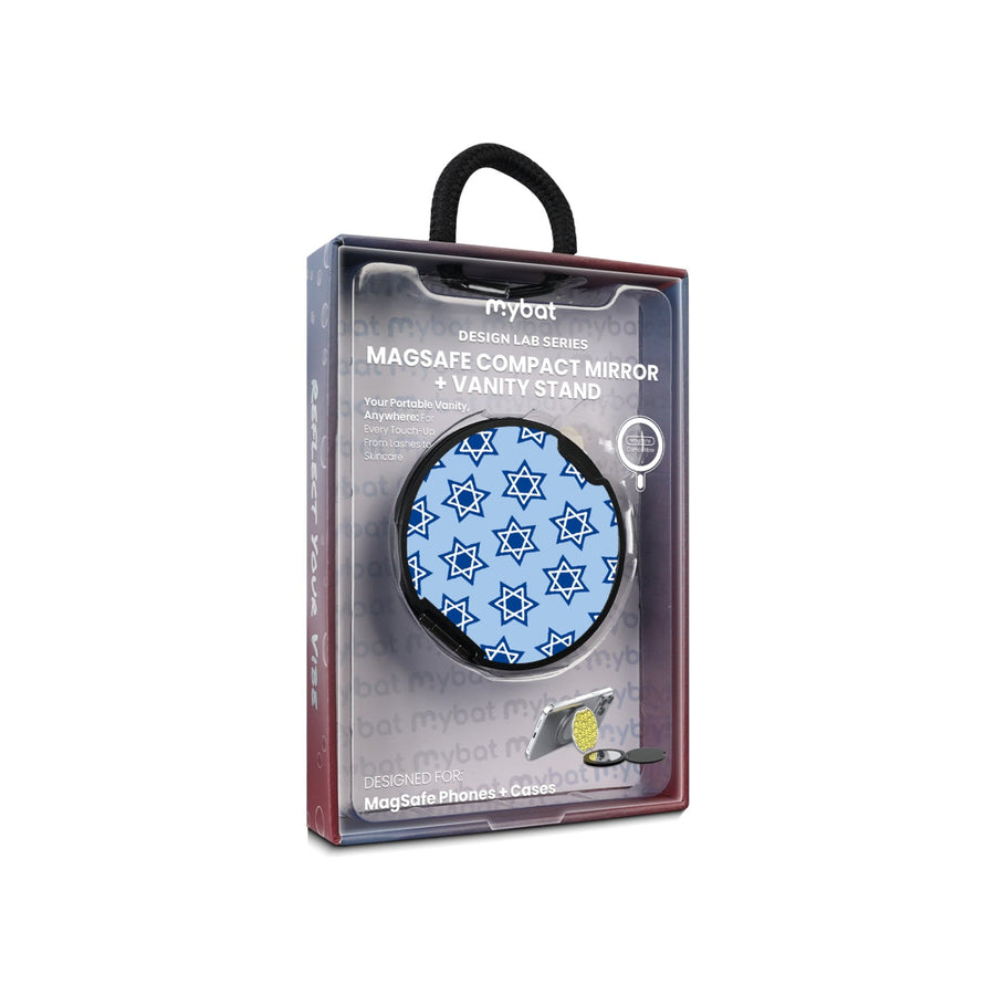 MyBat Design Lab MagSafe Selfie Mirror Kickstand - Black - Star of David
