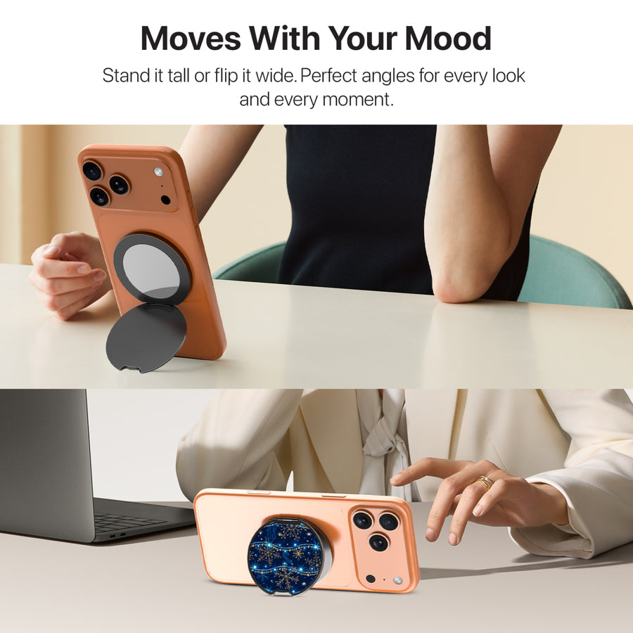MyBat Design Lab MagSafe Selfie Mirror Kickstand - Black - Snowflake Twinkle - MOTHMNUSU331-285-6.jpg