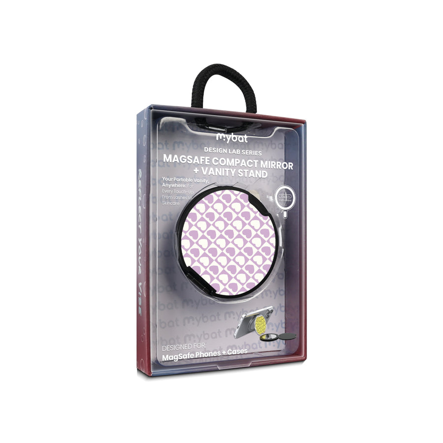 MyBat Design Lab MagSafe Selfie Mirror Kickstand - Black - Heart Grid - MOTHMNUSU331-339-11.jpg