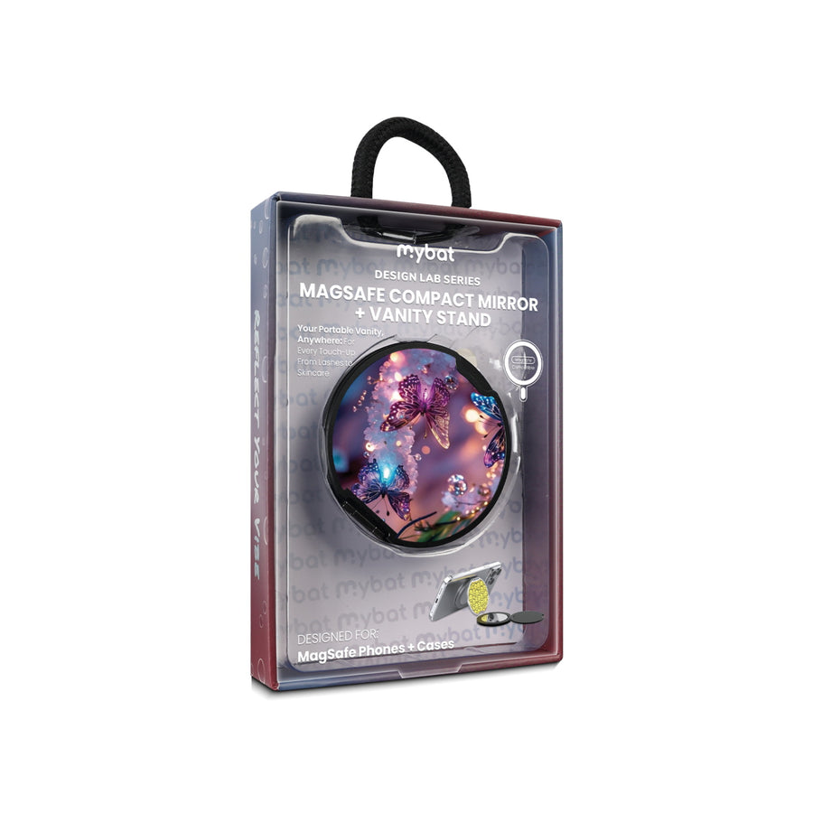 MyBat Design Lab MagSafe Selfie Mirror Kickstand - Black - Magical Butterflies - MOTHMNUSU331-349-11.jpg