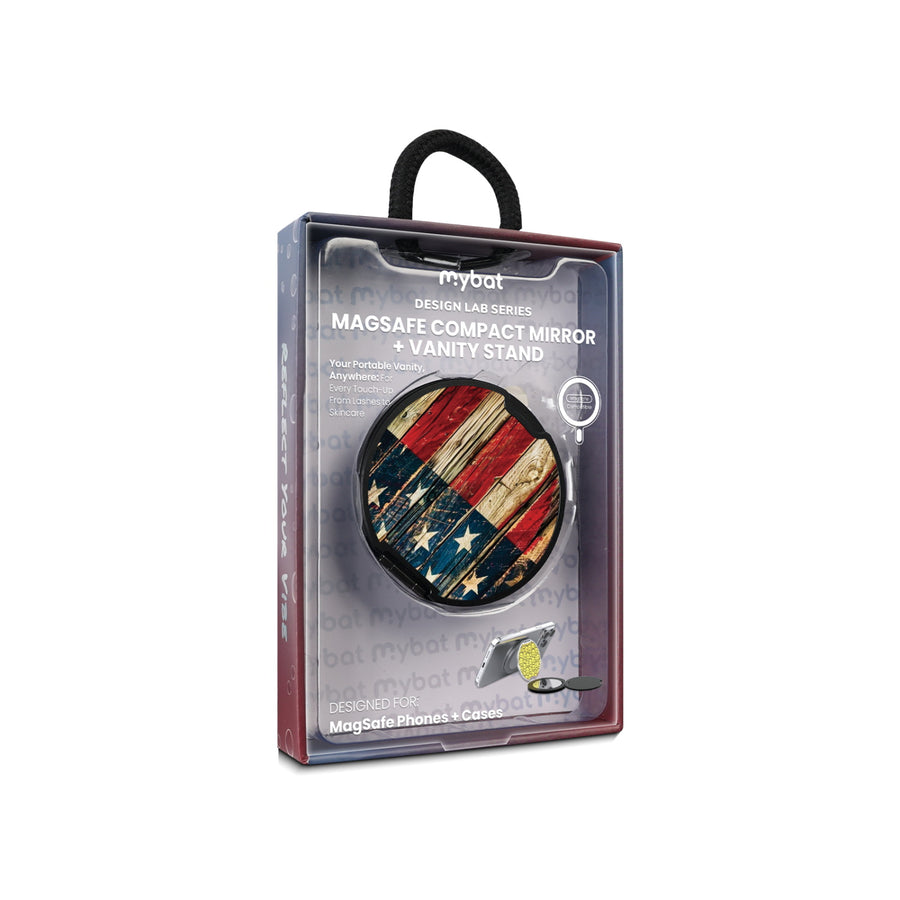 MyBat Design Lab MagSafe Selfie Mirror Kickstand - Black - US Painted Flag - MOTHMNUSU331-381-11.jpg