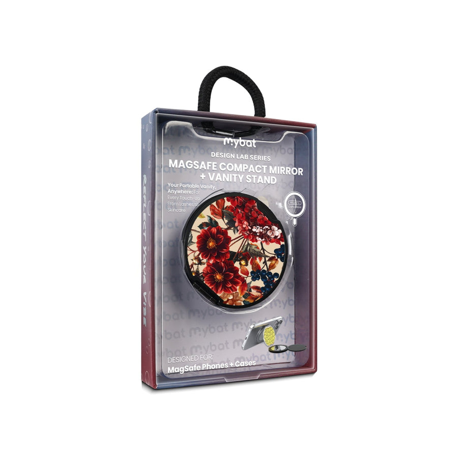 MyBat Design Lab MagSafe Selfie Mirror Kickstand - Black - Rust & Bloom