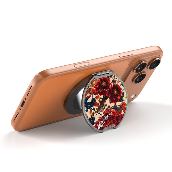 MyBat Design Lab MagSafe Selfie Mirror Kickstand - Black - Rust & Bloom - MOTHMNUSU331-449-2.jpg