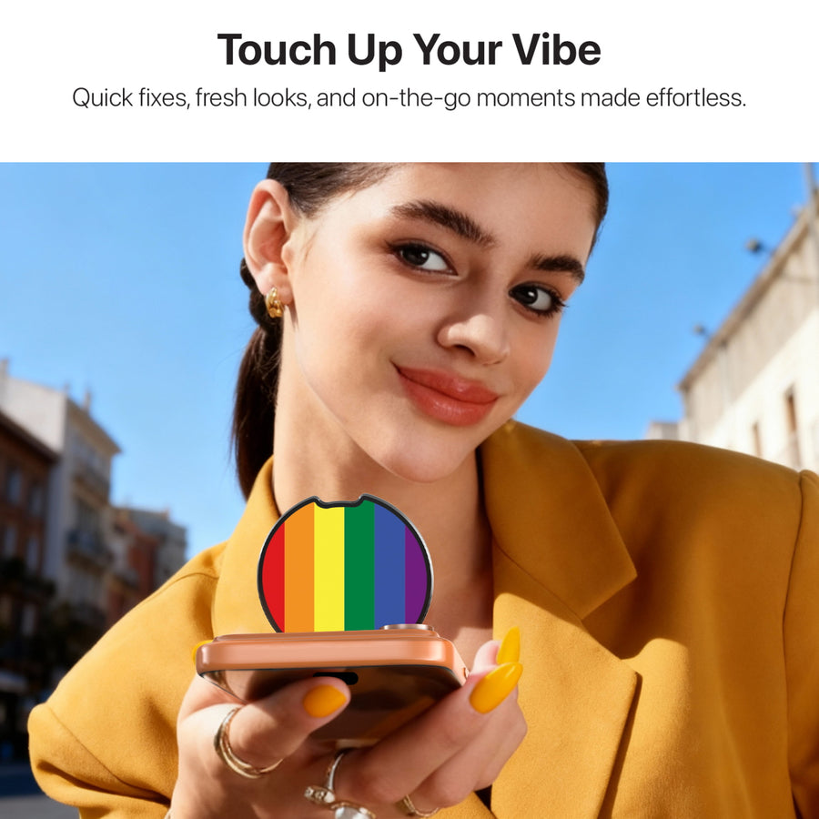 MyBat Design Lab MagSafe Selfie Mirror Kickstand - Black - Rainbow Stripes - MOTHMNUSU331-459-8.jpg