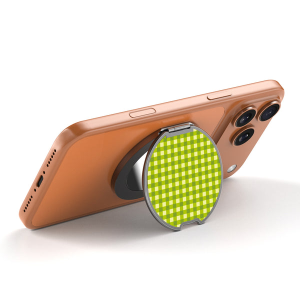 MyBat Design Lab MagSafe Selfie Mirror Kickstand - Black - Green Gingham - MOTHMNUSU331-476-2.jpg