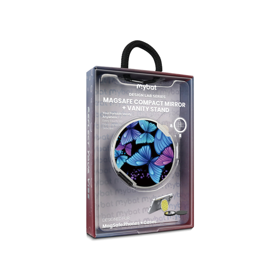 MyBat Design Lab MagSafe Selfie Mirror Kickstand - Silver - Butterfly Night - MOTHMNUSU332-021-11.jpg