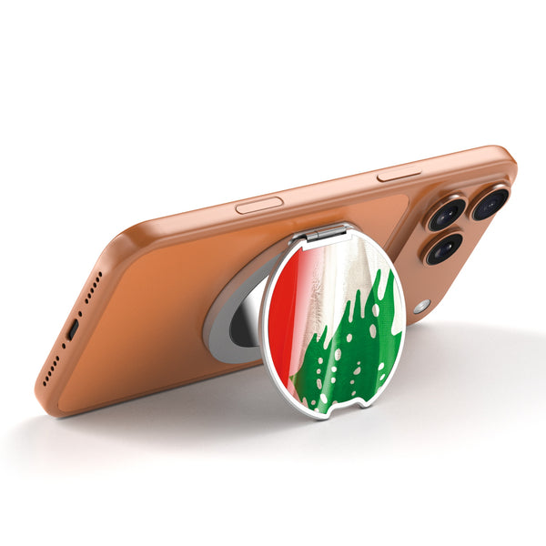 MyBat Design Lab MagSafe Selfie Mirror Kickstand - Silver - Lebanese Flag - MOTHMNUSU332-033-2.jpg