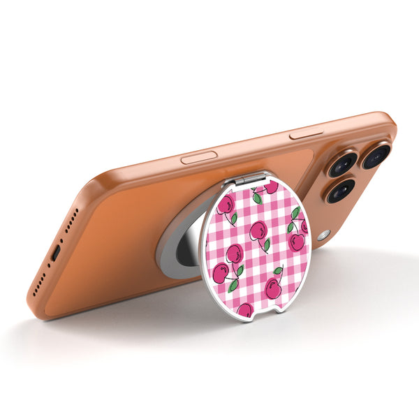 MyBat Design Lab MagSafe Selfie Mirror Kickstand - Silver - Pink Cherries - MOTHMNUSU332-100-2.jpg