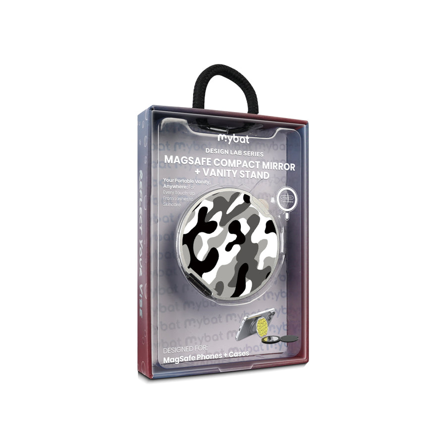 MyBat Design Lab MagSafe Selfie Mirror Kickstand - Silver - Black & White Camouflage - MOTHMNUSU332-122-11.jpg