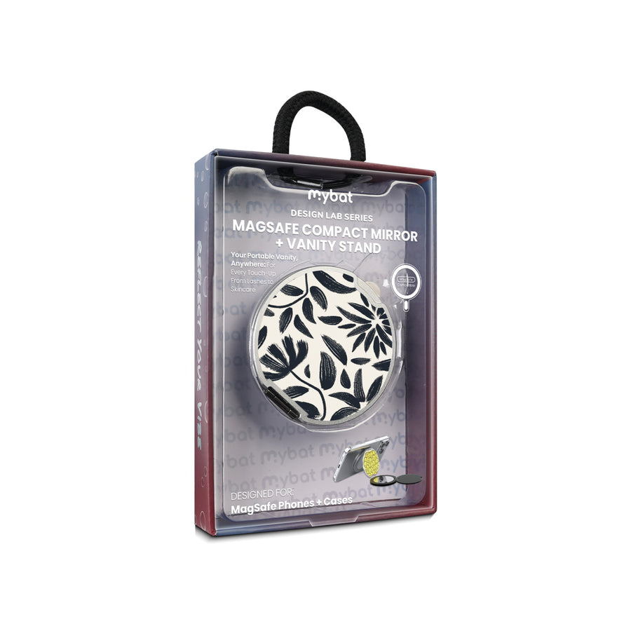 MyBat Design Lab MagSafe Selfie Mirror Kickstand - Silver - Vintage Floral - MOTHMNUSU332-124-11.jpg