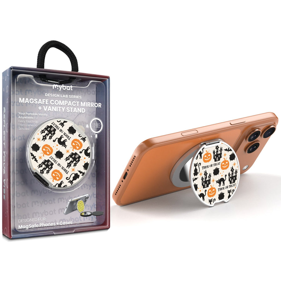 MyBat Design Lab MagSafe Selfie Mirror Kickstand - Silver - Trick or Treat