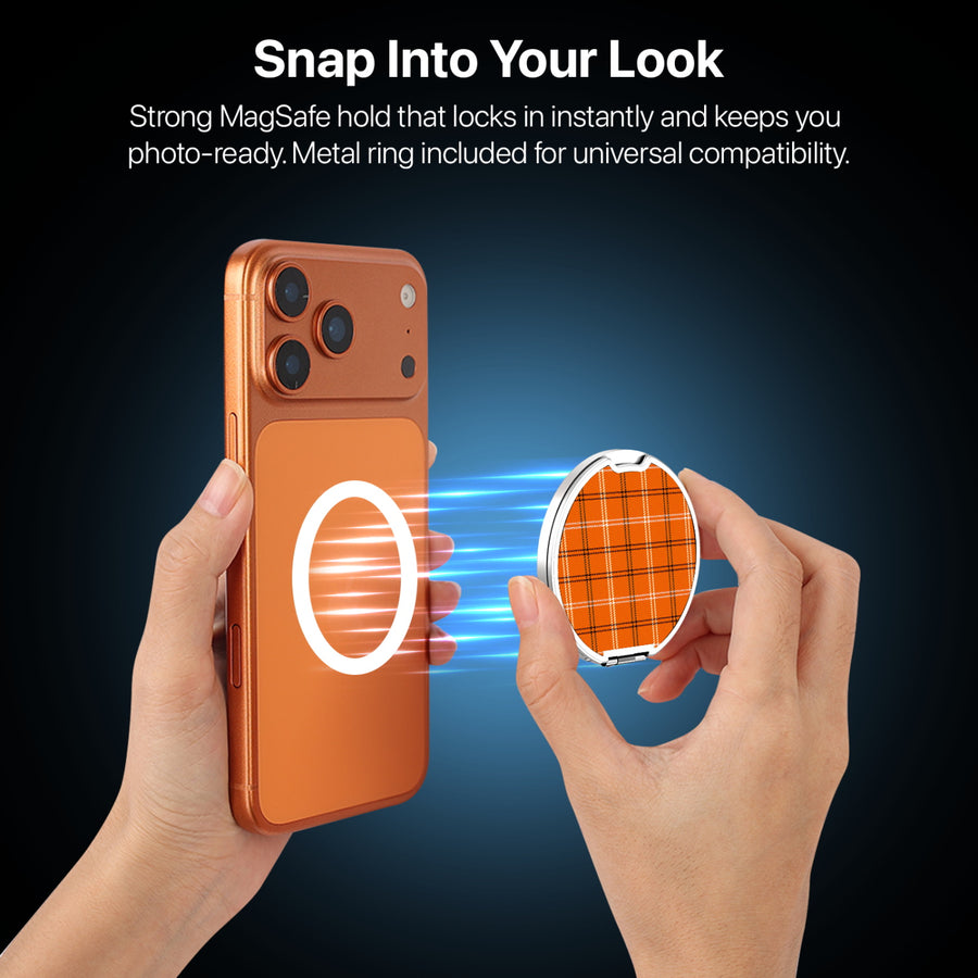 MyBat Design Lab MagSafe Selfie Mirror Kickstand - Silver - Pumpkin Plaid - MOTHMNUSU332-244-7.jpg