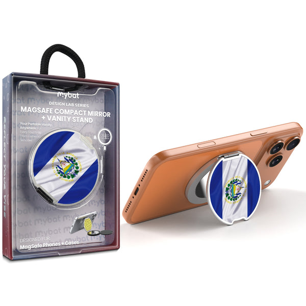 MyBat Design Lab MagSafe Selfie Mirror Kickstand - Silver - El Salvador Flag - MOTHMNUSU332-260-1.jpg