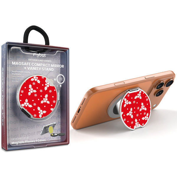 MyBat Design Lab MagSafe Selfie Mirror Kickstand - Silver - Merry Mistletoe - MOTHMNUSU332-290-1.jpg