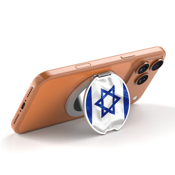 MyBat Design Lab MagSafe Selfie Mirror Kickstand - Silver - Israel Flag - MOTHMNUSU332-308-2.jpg