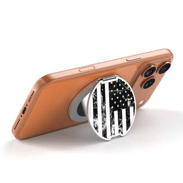 MyBat Design Lab MagSafe Selfie Mirror Kickstand - Silver - Distress US Flag - MOTHMNUSU332-344-2.jpg