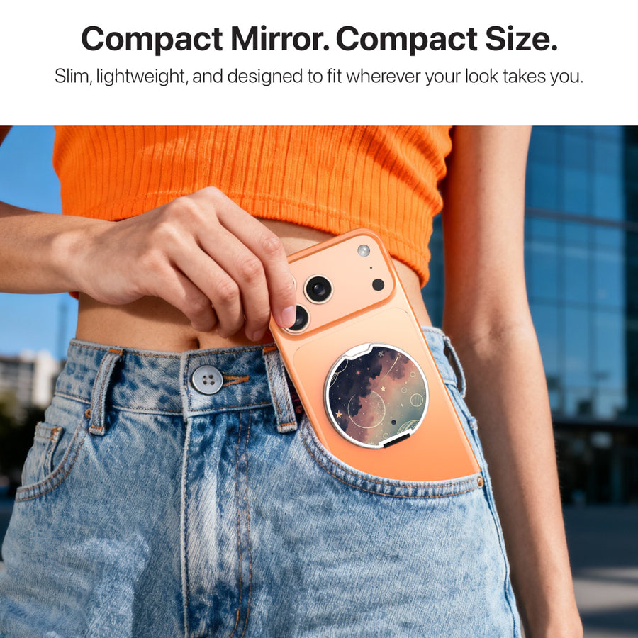 MyBat Design Lab MagSafe Selfie Mirror Kickstand - Silver - Planets and Stars - MOTHMNUSU332-356-10.jpg