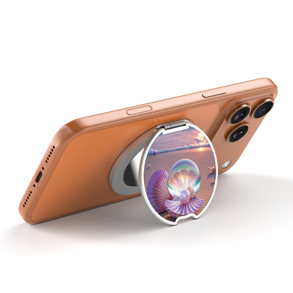 MyBat Design Lab MagSafe Selfie Mirror Kickstand - Silver - Seashell Beach - MOTHMNUSU332-374-2.jpg