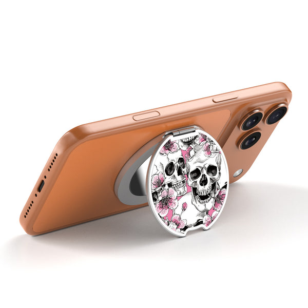 MyBat Design Lab MagSafe Selfie Mirror Kickstand - Silver - Death Blooms - MOTHMNUSU332-419-2.jpg