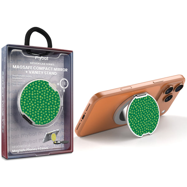MyBat Design Lab MagSafe Selfie Mirror Kickstand - Silver - Lucky Clover - MOTHMNUSU332-466-1.jpg