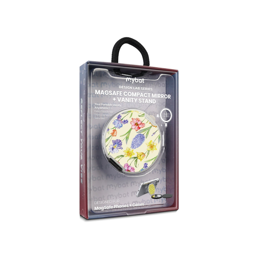 MyBat Design Lab MagSafe Selfie Mirror Kickstand - Silver - Spring Has Sprung