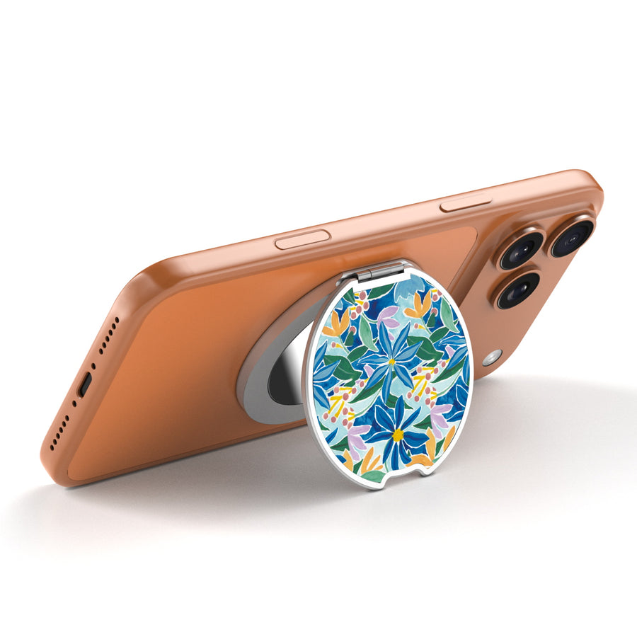 MyBat Design Lab MagSafe Selfie Mirror Kickstand - Silver - Exotic Bloom - MOTHMNUSU332-529-1.JPG