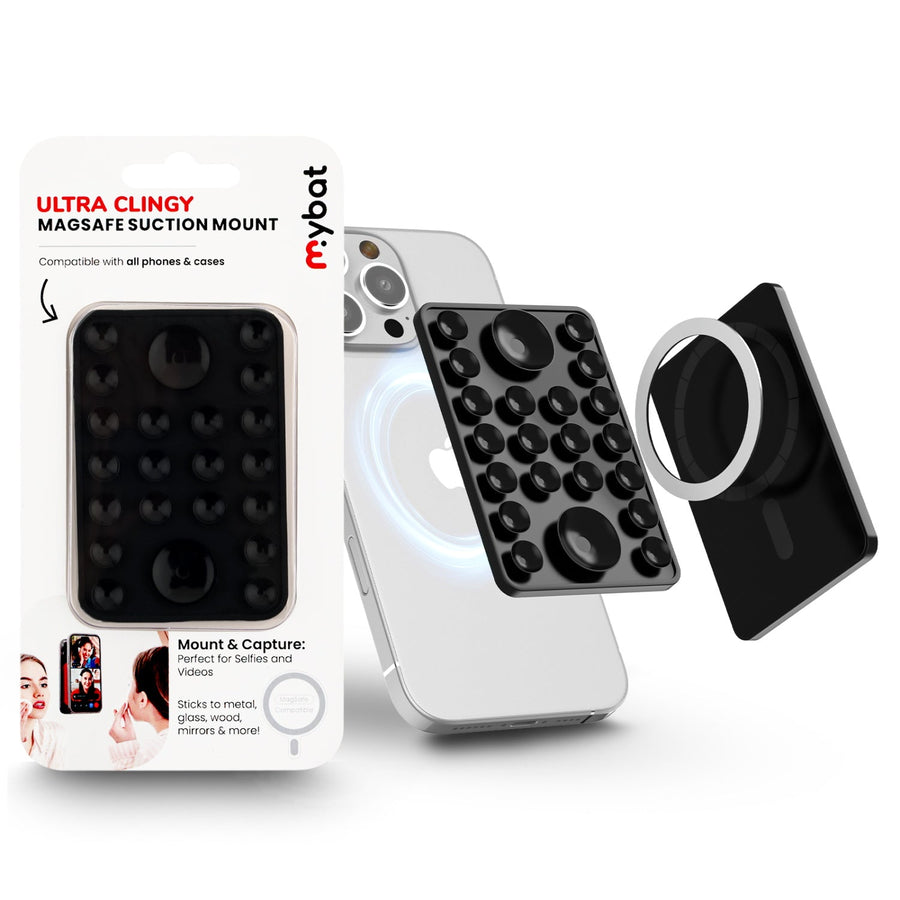 MyBat Ultra Clingy MagSafe Suction Phone Mount - Black