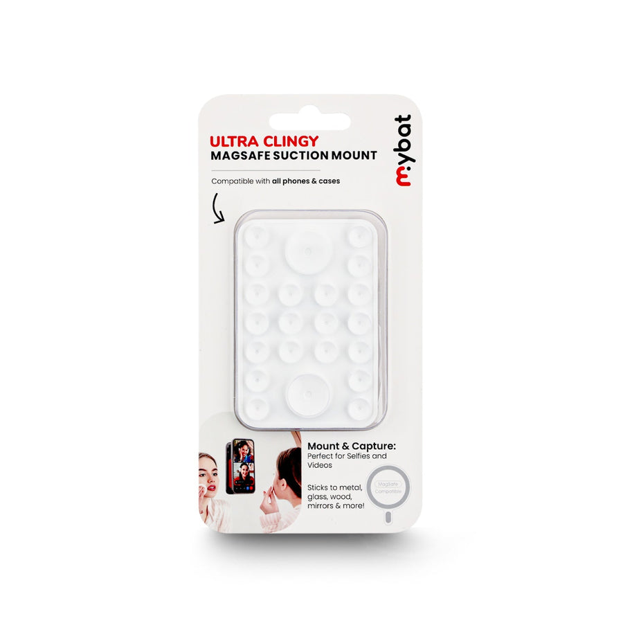 MyBat Ultra Clingy MagSafe Suction Phone Mount - White