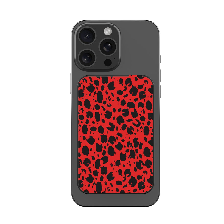 MyBat Design Lab 5000mAh Magnetic Wireless Power Bank - Black - Red Leopard Print - MPBBAT131-BK-008-3.jpg